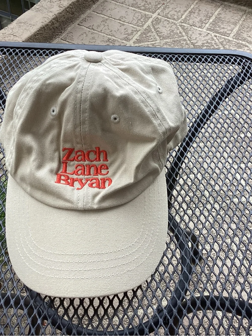 The Classic Khaki Cap with Red Embroidered 